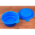 Custom foldable portable silicone pet bowl